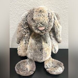 Jellycat woodland bunny forest neutral 12” plush rare retired
